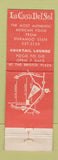 Matchbook Cover - La Casa Del Sol Mexican Santa Ana CA