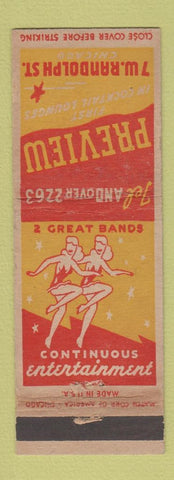 Matchbook Cover - Preview Chicago IL girlie