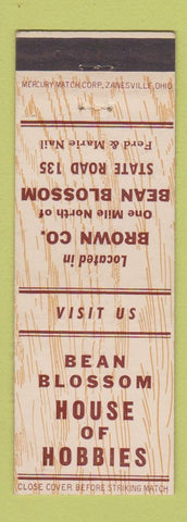 Matchbook Cover - Bean Blossom House of Hobbies IN