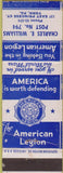 Matchbook Cover - American Legion Charles Williams Post York PA WEAR