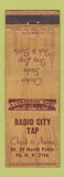 Matchbook Cover - Radio City Tap Pekin IL WORN