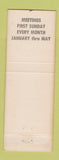 Matchbook Cover - Paul M Schaeffer Match Collectors Egypt PA 1964