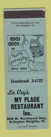 Matchbook Cover - My Place Restaurant Arlington Heights IL