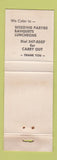 Matchbook Cover - V&A Restaurant Kendallville IN WORN