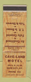 Matchbook Cover - Cave Land Motel Cave City KY