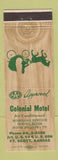 Matchbook Cover - Colonial Motel Fort Scott KS