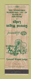 Matchbook Cover - Covered Wagon Lodge Vincennes IN