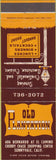 Matchbook Cover - Old Plantation Sunnyvalle CA
