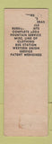 Matchbook Cover - Williams Store Rome City IN