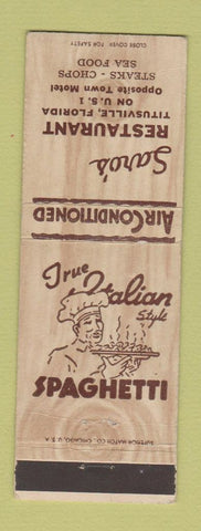 Matchbook Cover - Saro's Restaurant Titusville FL