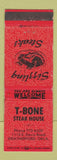 Matchbook Cover - T Bone Steak House Weatherford OK