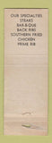 Matchbook Cover - Chuck Anthony's Plantation Monee IL WORN