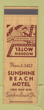 Matchbook Cover - Sunshine Beach Motel FL SAMPLE
