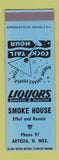 Matchbook Cover - Smoke House Artesia NM SAMPLE
