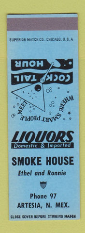 Matchbook Cover - Smoke House Artesia NM SAMPLE