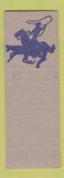 Matchbook Cover - The Corral Madison TN BBQ SAMPLE