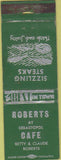 Matchbook Cover - Roberts Cafe Sebastopol CA