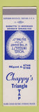 Matchbook Cover - Chappy's Triangle Tap Chicago IL SAMPLE