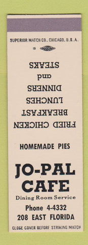 Matchbook Cover - Jo Pal Cafe  SAMPLE