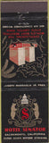 Matchbook Cover - Hotel Senator Sacramento CA