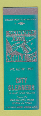 Matchbook Cover - City Cleaners Levelland TX SAMPLE