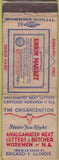 Matchbook Cover - Meat Cutter Butchers Union Chicago IL POOR
