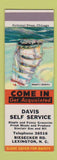 Matchbook Cover - Davis Sinclair oil gas Lexington NC SAMPLE