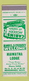 Matchbook Cover - Hiawatha Lodge Menominee MI SAMPLE