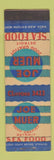 Matchbook Cover - Joe uer Seafood Detroit MI SAMPLE