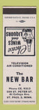 Matchbook Cover - The New Bar St Paul MN SAMPLE