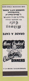 Matchbook Cover - Midway Cafe Garden City KS SAMPLE