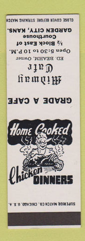 Matchbook Cover - Midway Cafe Garden City KS SAMPLE