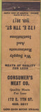 Matchbook Cover - Consumers Meat Co St Paul MN? WORN