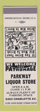 Matchbook Cover - Parkway Liquor Store  SAMPLE