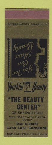 Matchbook Cover - The Beauty Center Salon Springfield IL? SAMPLE