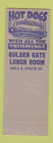 Matchbook Cover - Golden Gate Employment Agency Chicago IL SAMPLE