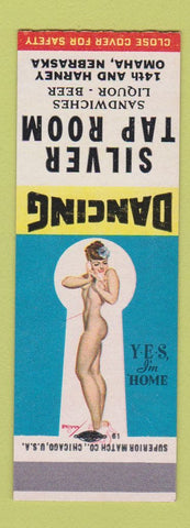 Matchbook Cover - Silver Tap Room Omaha NE Pinup SAMPLE