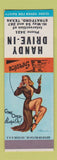 Matchbook Cover - Handy Drive In Stratford TX Pinup SAMPLE