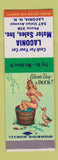 Matchbook Cover - Laconia Motor Sales NH Pinup SAMPLE