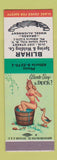 Matchbook Cover - Blihar Spring Welding Long Island City NY Pinup SAMPLE