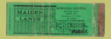 Matchbook Cover - Maiden Lanes Bowling Cohester NY WORN