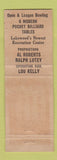 Matchbook Cover - Madison Square Lanes bowling Lakewood OH
