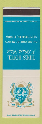 Matchbook Cover - The Bath Club Tides Hotel St Petersburg FL SAMPLE