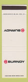 Matchbook Cover - Burndy SAMPLE