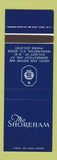 Matchbook Cover - The Shoreham Hotel Washington DC SAMPLE