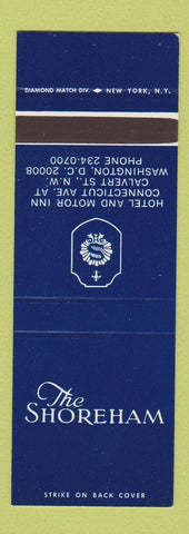 Matchbook Cover - The Shoreham Hotel Washington DC SAMPLE