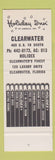 Matchbook Cover - Holiday Inn Clearwater FL SAMPLE