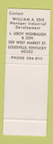 Matchbook Cover - Bluegrass Research Industrial Park Louisville KY SAMPLE