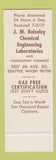 Matchbook Cover - JM Kniseley Chemical Labs Seattle WA SAMPLE