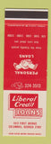 Matchbook Cover - Liberal Credit Loans Columbus GA SAMPLE